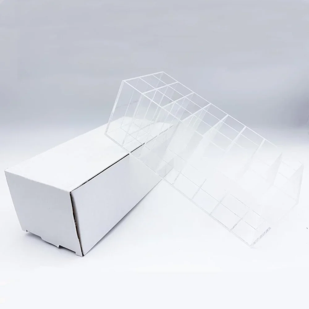 Lipstick Organizer 24 Slot Lipstick Holder Display Rack Clear Mascara Holder